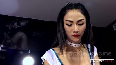 LadyboyVice Enjoy Skinny Buns Big Hole Bareback Swallow [HD 720P] Anal, Hardcore, Shemale Sex Video, Shemales, Trans